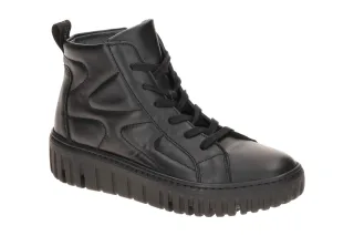 Waldl?ufer Damen Stiefeletten 941709 Schwarz - bequeme H-LIVIA Plateau Keilab...