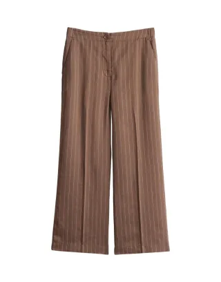 someday - Culotte mit Streifenmuster - Celino braun - Gr. - 38