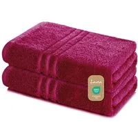 Lavea Saunatuch Set Saunahandtuch 80x200 cm Elena Frottee, Sauna-Handtücher, 100% Baumwolle (Set, 2-St), 500 g/m² Frottier, weich & saugstark, pflegeleicht