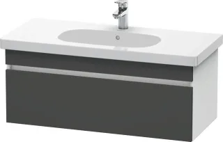 Duravit DuraStyle Waschtischunterbau wandhängend Graphit & Weiß Matt 1000x453x398 mm - DS638504918 DS638504918