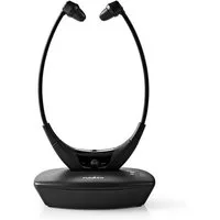 Nedis HPRF010BK Over-Ear-Kopfhörer (Digital RF, 35 m Reichweite, individuelle Balancekontrolle, kabellos, RF, Frequenz 868 Mhz, Digital RF, 35 m Reichweite, individuelle Balancekontrolle, kabellos)