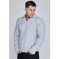Siksilk Poloshirt SikSilk Herren Strick-Polo-Pullover