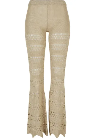 URBAN CLASSICS Leggings "Urban Classics Damen Ladies Flared Crochet Knit Leggings"