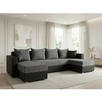 Sofnet Wohnlandschaft Beno, mit Schlaffunktion und Bettkasten, Ecksofa, U-Form Couch, Schlafsofa