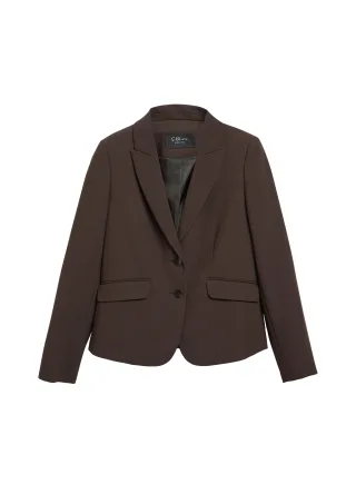 s.Oliver BLACK LABEL - Indoor-Blazer braun - Gr. - 42