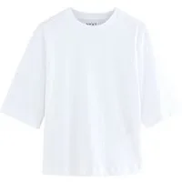 Next T-Shirt Kastiges, schweres Oversized Fit T-Shirt (1-tlg)