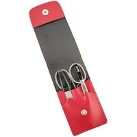 EloModa Maniküre-Kosmetik-Etui Solingen* Maniküre Set im Lederetui – Made in Germany – Nagelschere, 3 tlg., Made in Germany