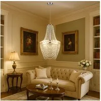 GLOBO LIGHTING Kronleuchter, Leuchtmittel nicht inklusive, Kristallleuchter hängend Wohnzimmer Hängelampe Modern