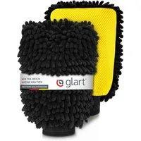Glart 2er Set Premium Zottel Auto Waschhandschuhe, Chenille Mikrofaser, Kfz Mikrofasertuch (80% Polyester, 20% Nylon)