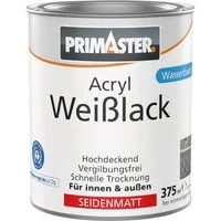 Primaster Weißlack Primaster Acryl Weißlack seidenmatt 375 ml