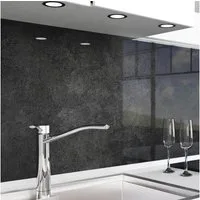 danario Küchenrückwand Folie selbstklebend, Glasoptik, Spritzschutz Küche, ablösbar - 0,8 mm