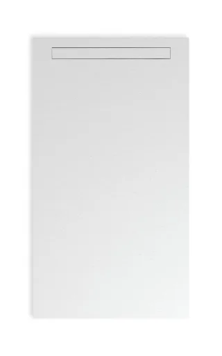Fiora Elax elastische Duschwanne, Struktur Pizarra, Ablaufrinne quer, 2250x700x10 ECT22570