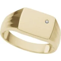 Firetti Siegelring Schmuck Geschenk Gold 333 Herrenring Fingerring Goldring, mit Brillant