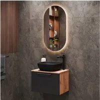 Planetmöbel Badmöbel-Set ASTRA, (Waschbeckenunterschrank, 2-St., Waschbecken), Badezimmer Möbel im modernen Design
