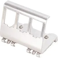 Hutschienenadapter für 3x Keystone Modul edelstahl