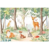 Wallarena Fototapete Tiere, Querformat, Schlafzimmer, glatt, Tiere, 200x140cm