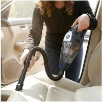 shop'n smile ideoon Akku-Handstaubsauger 15000Pa stark – Beutelloser Tischstaubsauger leise mit Brushless Motor, 120 W, für Auto, Tastatur, u.v.m. - inklusive Zubehör