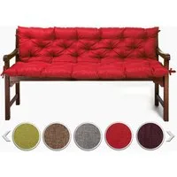 sunnypillow Bankauflage Bankauflage Stuhlkissen viele Farben und Größen zur Auswahl, 120x50x50cm rot