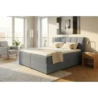 ED EXCITING DESIGN Boxbett "Granada" inkl. Bettkasten und Topper, erhältlich in den Größen 120x200cm, 160x200cm & 180x200cm