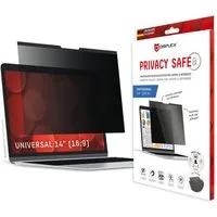 Displex Displayschutzfolie Privacy Safe - Universal 14, 16:9, Blickschutzfilter