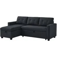 VitaliSpa® Ecksofa Campina, Anthrazit, 226 x 161 cm, 1 Teile