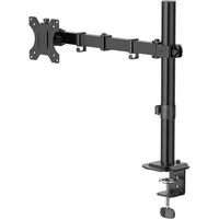 Hama Monitor-Halterung Monitorhalterung höhenverstellbar für 13-35 Zoll Monitore, (bis 35 Zoll, 360° Rotation, VESA, Kabelmanagement, ausziehbar, Stahl)