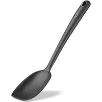 Hoffmann Germany Soßenlöffel Saucenlöffel Silikon Edelstahl 32 cm anthrazit, flexible Lippe, kratzerfrei, spülmaschinengeeignet, 200°C