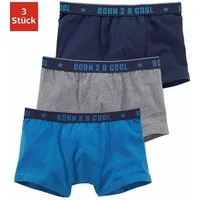 AUTHENTIC LE JOGGER Boxer Boxershorts für Jungen (Packung, 3-St) mit "BORN 2 B COOL" Bund