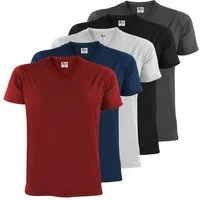 ALPIDEX V-Shirt T-Shirts Herren 5er Set V-Ausschnitt – verschiedene Größen und Farben