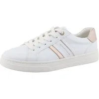 TOM TAILOR Sneaker, Freizeitschuh, Halbschuh, Schnürschuh, Kontrastbesatz an der Ferse