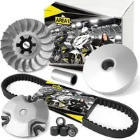 Area1 Zahnriemen Ersatz Variomatik + Keilriemen für 50ccm China 2T Motorroller, kompatibel mit ATU Explorer AGM Nova Motors GT Union Longija Mawi
