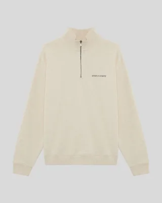 Schwergewichtiges Script 1/4 Zip Sweatshirt