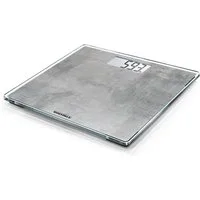 Soehnle Personenwaage Style Sense Compact 300 Concrete, 1-tlg., LCD-Anzeige, flaches Design, bis 180kg, große Trittfläche, kg/lb/st
