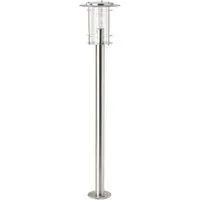Brilliant Außen-Stehlampe YORK, ohne Leuchtmittel, 100cm Höhe, E27 max. 40W, LED geeignet, aus rostfreiem Edelstahl