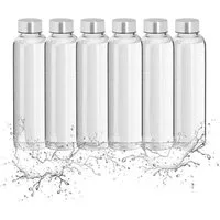 relaxdays Trinkflasche Glas 500 ml 6er Set