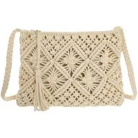 BRISE TASCHE Schultertasche Brise Umhängetasche Damen – Geflochtene Textil Schultertasche, Boho-Stil leicht sommerlich