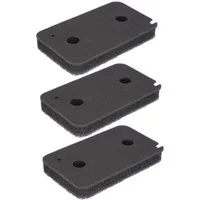 McFilter Ersatzfilter (3 Stück) Schwammfilter geeignet für Miele 09499230, Zubehör für Trockner, Wärmepumpentrockner, Kondenstrockner, Fein-Grob, Filtermatte, 220 x 130 x 30mm, Schaumstoff
