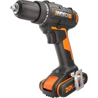 Worx Akku-Bohrschrauber WX100, max. 1600 U/min, (Set), zum Bohren & Schrauben, 20+1 Drehmoment, inkl. Akku & Ladegerät