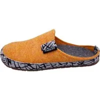 PADERO TONI-Striped Pantoffel Wollfilz Hausschuh