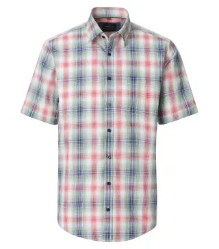 CASAMODA - Freizeithemd Kurzarm rot - Gr. - XL
