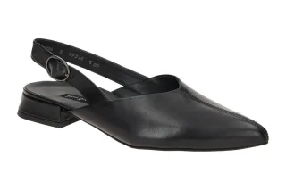 Paul Green Damen Sling Pumps 6163-00 Schwarz - black Absatz 2cm