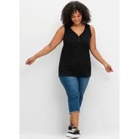 Sheego Shirttop Tanktop Ärmellos