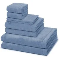 Cawö Handtuch Set Lifestyle, Walkfrottee (Spar-Set, 8-St), 2 X Wasch- 2 X Gäste- 2 X Dusch- 2 X Handtuch im Set - Baumwolle