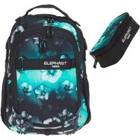 ELEPHANT Schulrucksack Hero Signature Schultasche (2 Teile Set), Rucksack + Mäppchen Box
