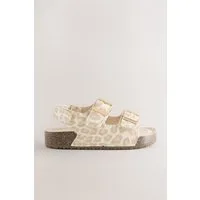 Next Sandalen mit zwei schmalen Riemchen + Kork-Fußbett Sandale (1-tlg)