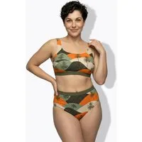 Ulla Popken Soft-BH Bikini Palmen Softcups Träger verstellbar