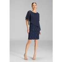 SWING Cocktailkleid - Cocktailkleid mit Überwurf Figurbetonte Passform