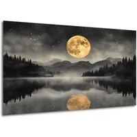 DARO Design Leinwandbild Modern Abstrakt Wandbilder XXL Wandbild Wand Deko Leinwand Bilder, 30x20cm