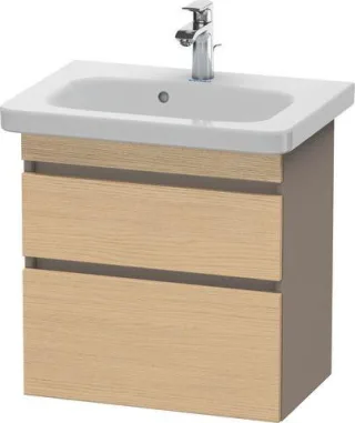 Duravit DuraStyle Waschtischunterbau wandhängend Natur Eiche & Basalt Matt 580x368x610 mm - DS647903 DS647903043