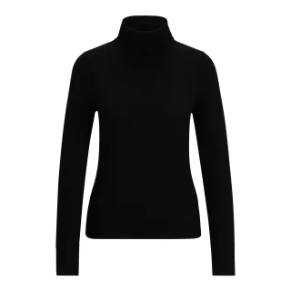 Boss - "Fasecta" Rollkragen für Damen, Jerseyware, Regulär (Schwarz)